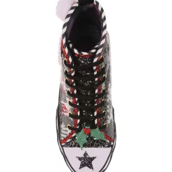 Irregular Choice - Black Better Not Pout Sneaker (Size 45)