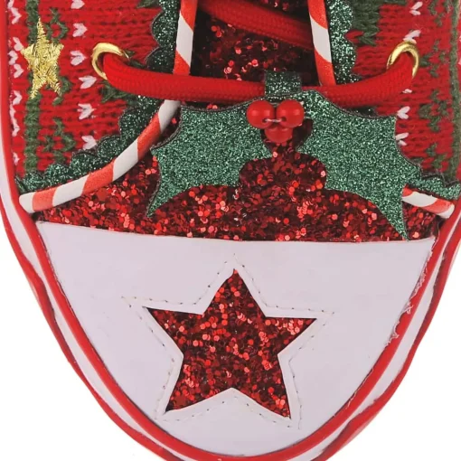 Irregular Choice - Red Better Not Pout Sneaker (Size 43)
