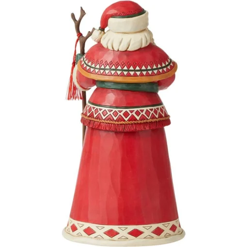 Jim Shore Lapland Santa Riding Reindeer - 26Cm