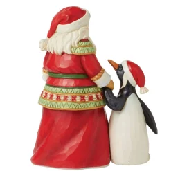 Jim Shore Santa With Penguin - 13Cm