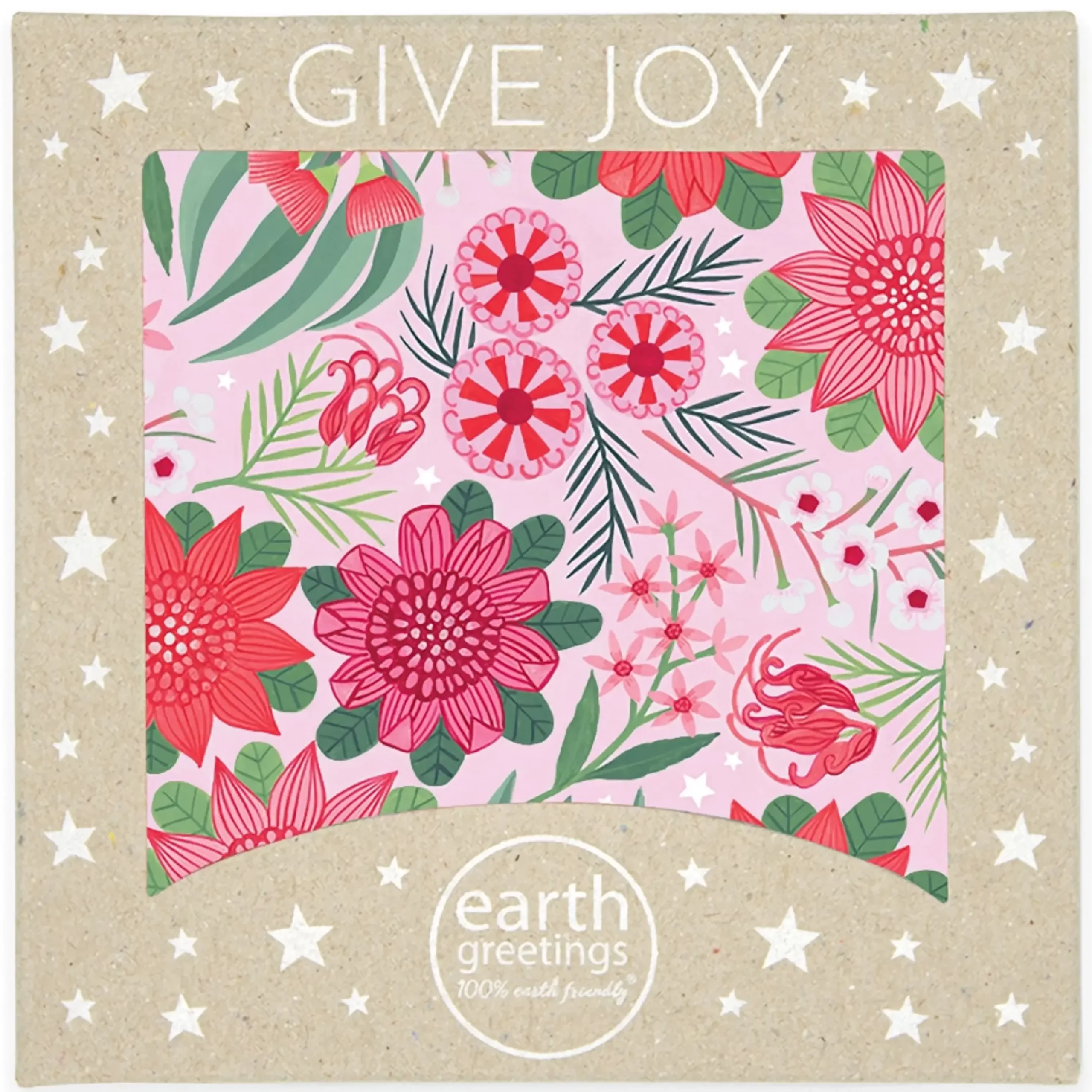 Joyful Waratahs Boxed Christmas Cards (Pack Of 8) - 11Cm
