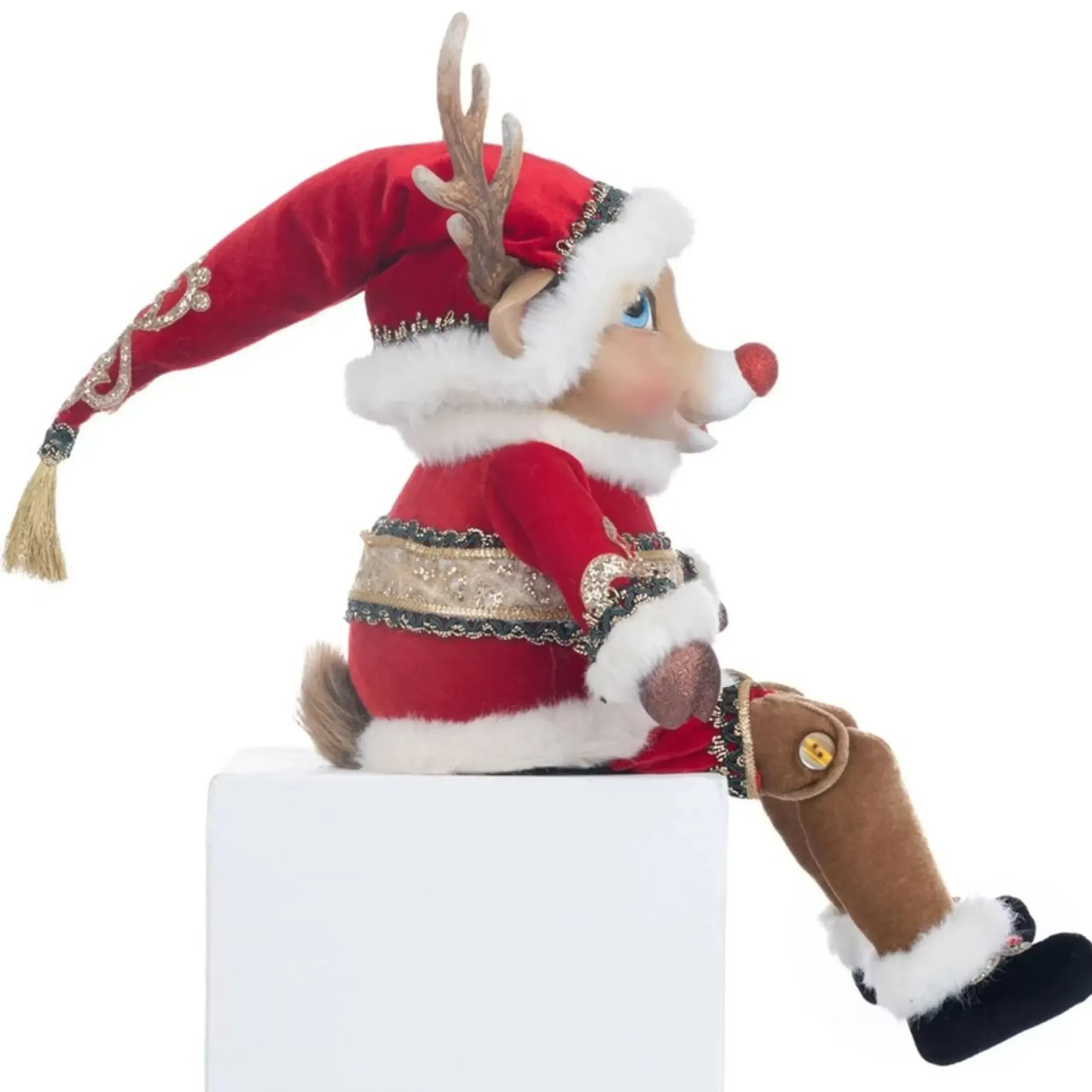Katherines Christmas In The City Reindeer Lanky Leg - 42Cm