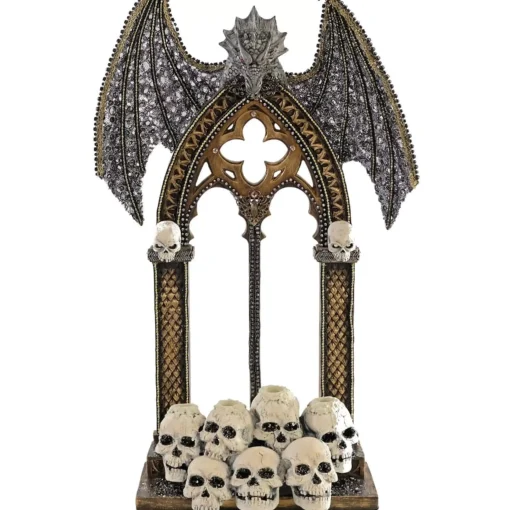 Katherines Dragon And Skulls Medieval Wall Piece - 61Cm