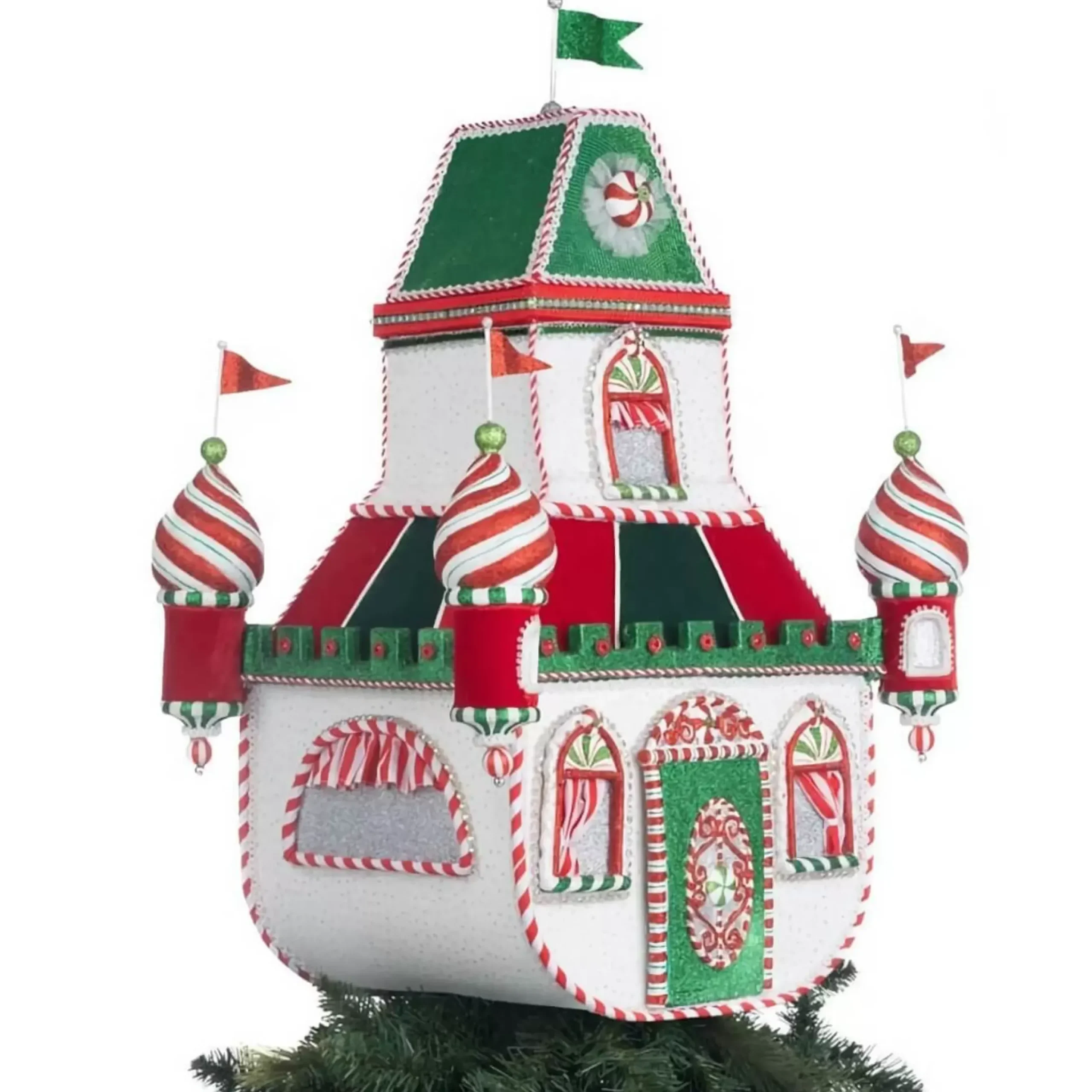 Katherines Peppermint Palace Tree Topper - 55.5Cm