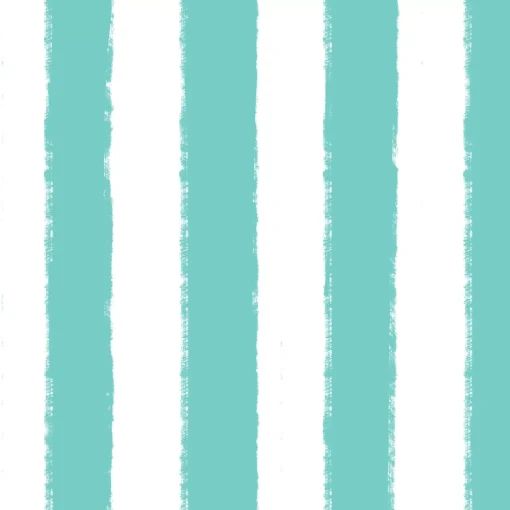 La La Land Turqoise Stripe Wrapping Paper Roll - 70Cm