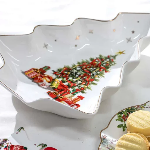 Ladelle Ashdene Spirit Of Christmas Tree Platters (Set Of 2)