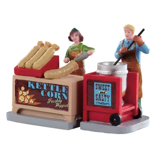 Lemax Kettle Corn Stand - Set Of 2