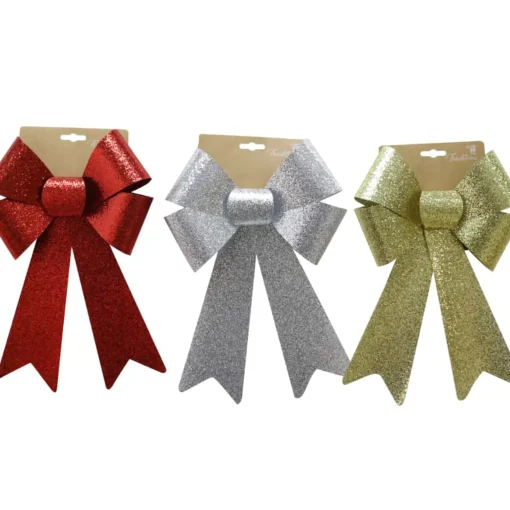Luxury Glitter Bow (3 Colours) - 35Cm