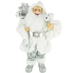 Luxury Metallic Santa Figurine (2 Colours) - 60Cm