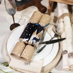 Midnight Mountains Christmas Crackers (Pack Of 8) - 30Cm