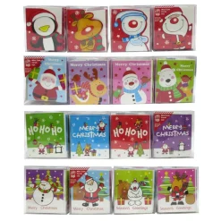 Mini Square Christmas Cards - 24Pc