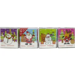 Mini Square Christmas Cards - 24Pc