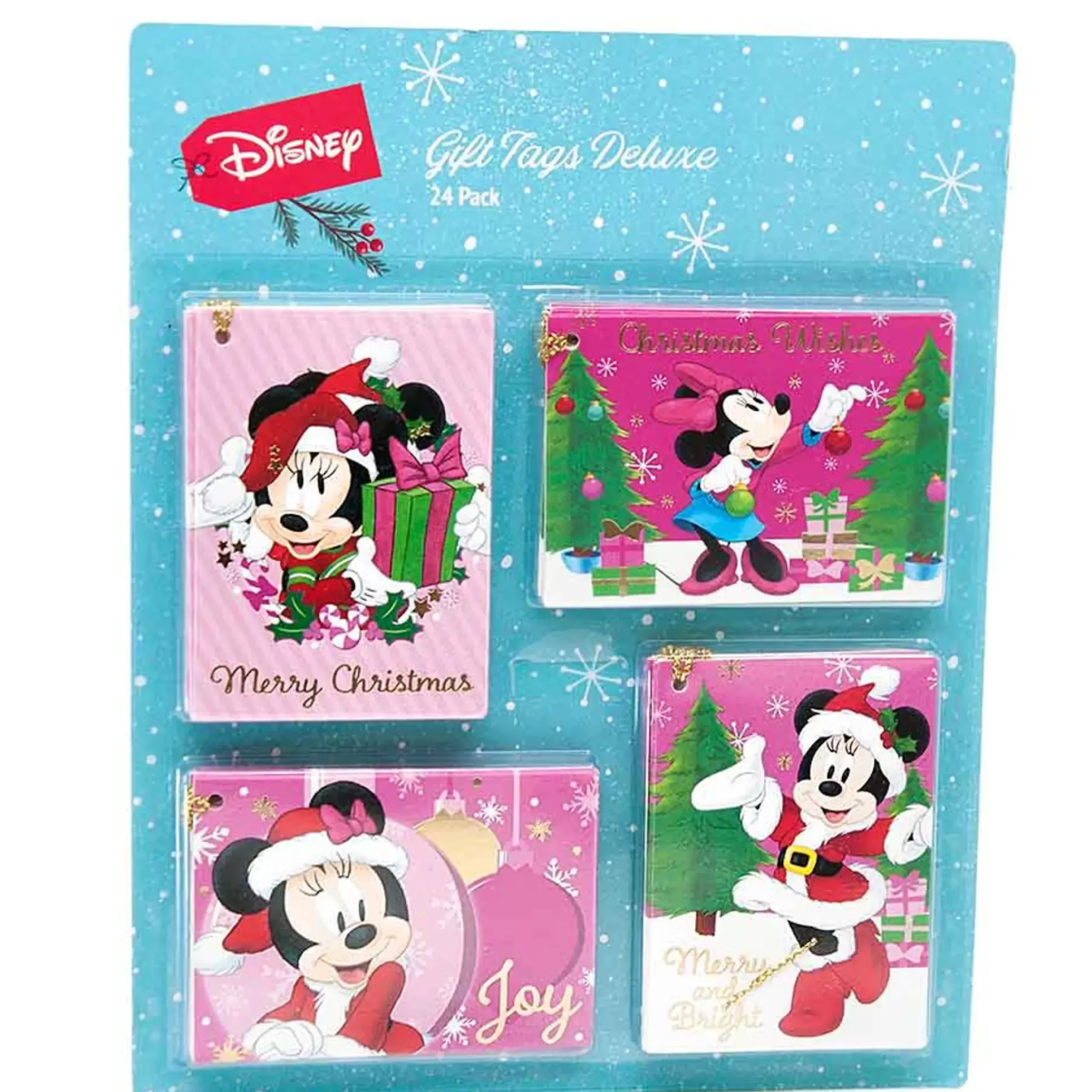 Minnie Mouse Gift Tags (Pack Of 24) - 8Cm