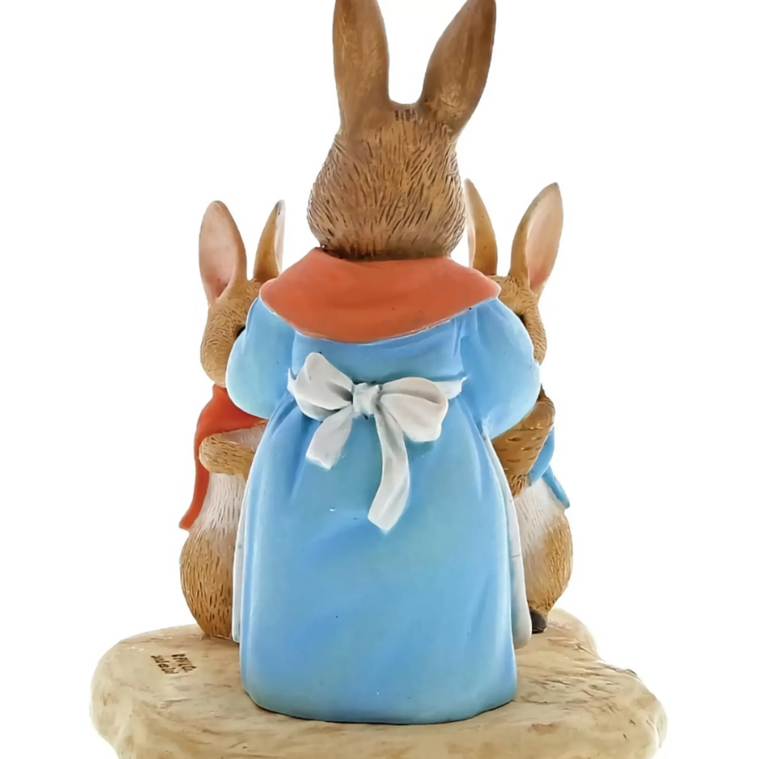Mrs Rabbit Flopsy And Peter Rabbit Figurine - 7Cm