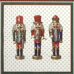 Nutcrackers Luncheon Napkins (Pack Of 20) - 33Cm