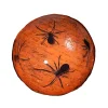 Orange Spider Lacquer Halloween Ball -7.5Cm