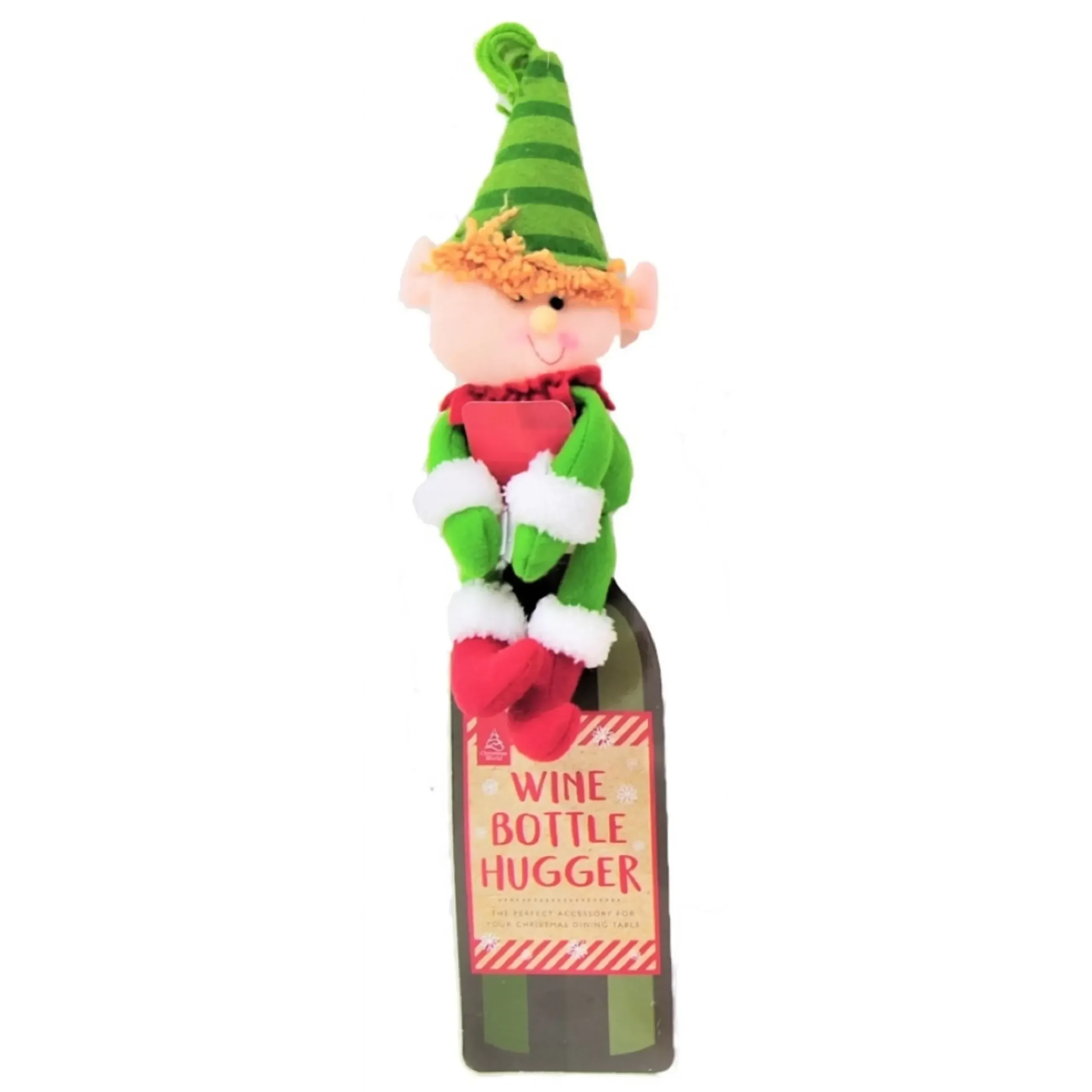 Plush Christmas Wine Bottle Hugger