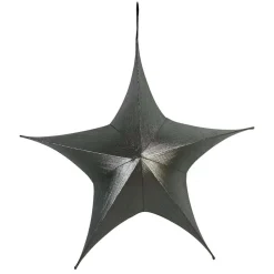 Pop Up Dark Grey Metallic Star - 110Cm