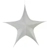 Pop Up Silver Tinsel Star - 180Cm