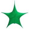 Pop-Up Tinsel Star Green - 65Cm