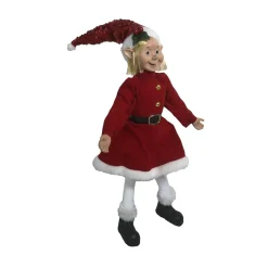 Posable Girl Or Boy Christmas Elf - 45Cm