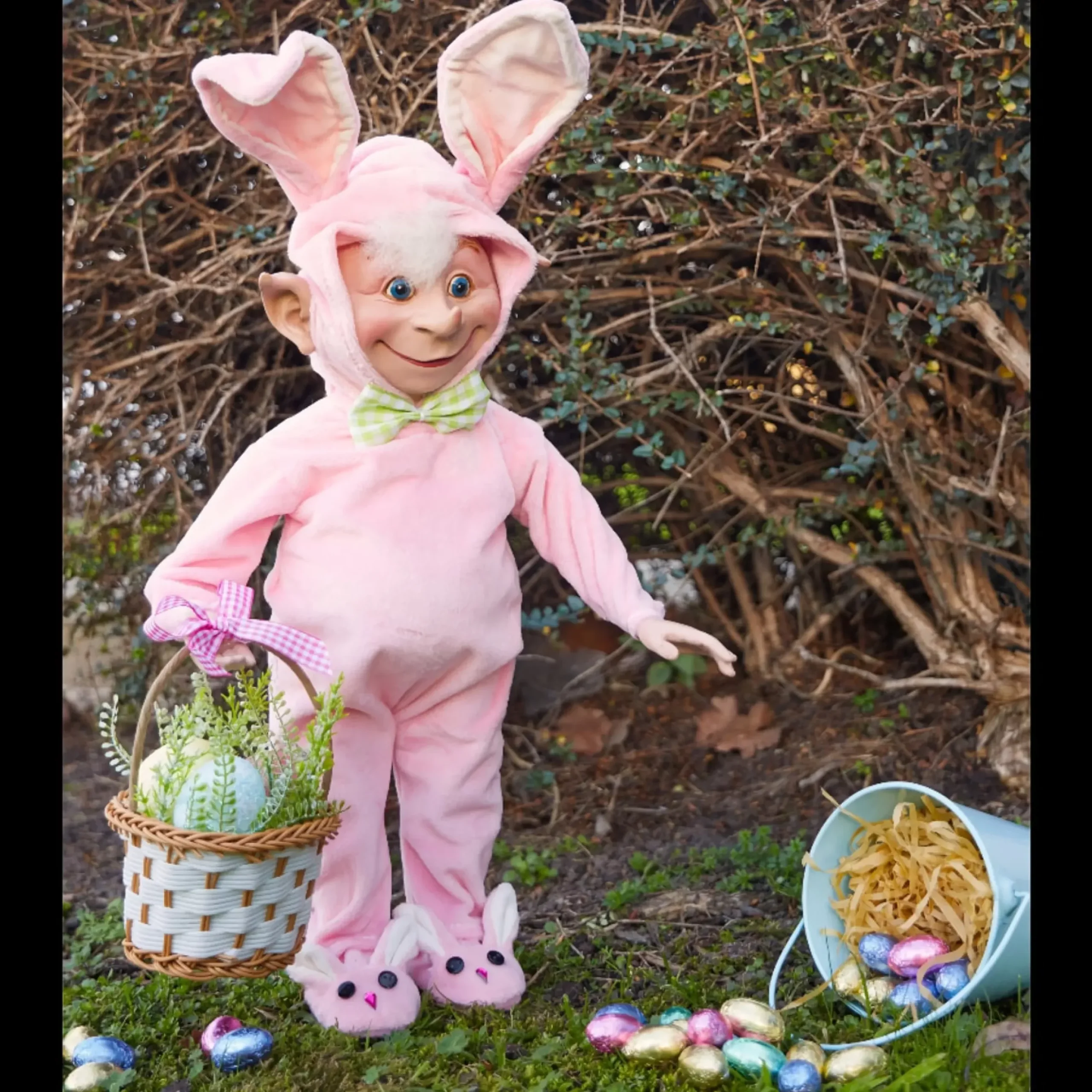 Ralphie The Pink Bunny Elf - 45Cm