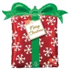 Red And Green Christmas Present Self Sealing Foil Balloon - 68Cm