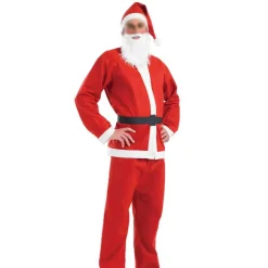 Red Santa Claus Suit Costume - Adult