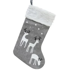 Reindeer Scene Stocking (3 Styles) - 45Cm