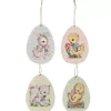 Retro Paper Egg Ornament (4 Designs) - 8Cm