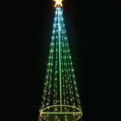 Rgb Digital Tree With Star - 1.8M