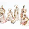 Rose Gold Nativity Margaux Collection (Set Of 6) - 81Cm