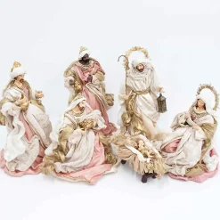 Rose Gold Nativity Margaux Collection (Set Of 5) - 35Cm
