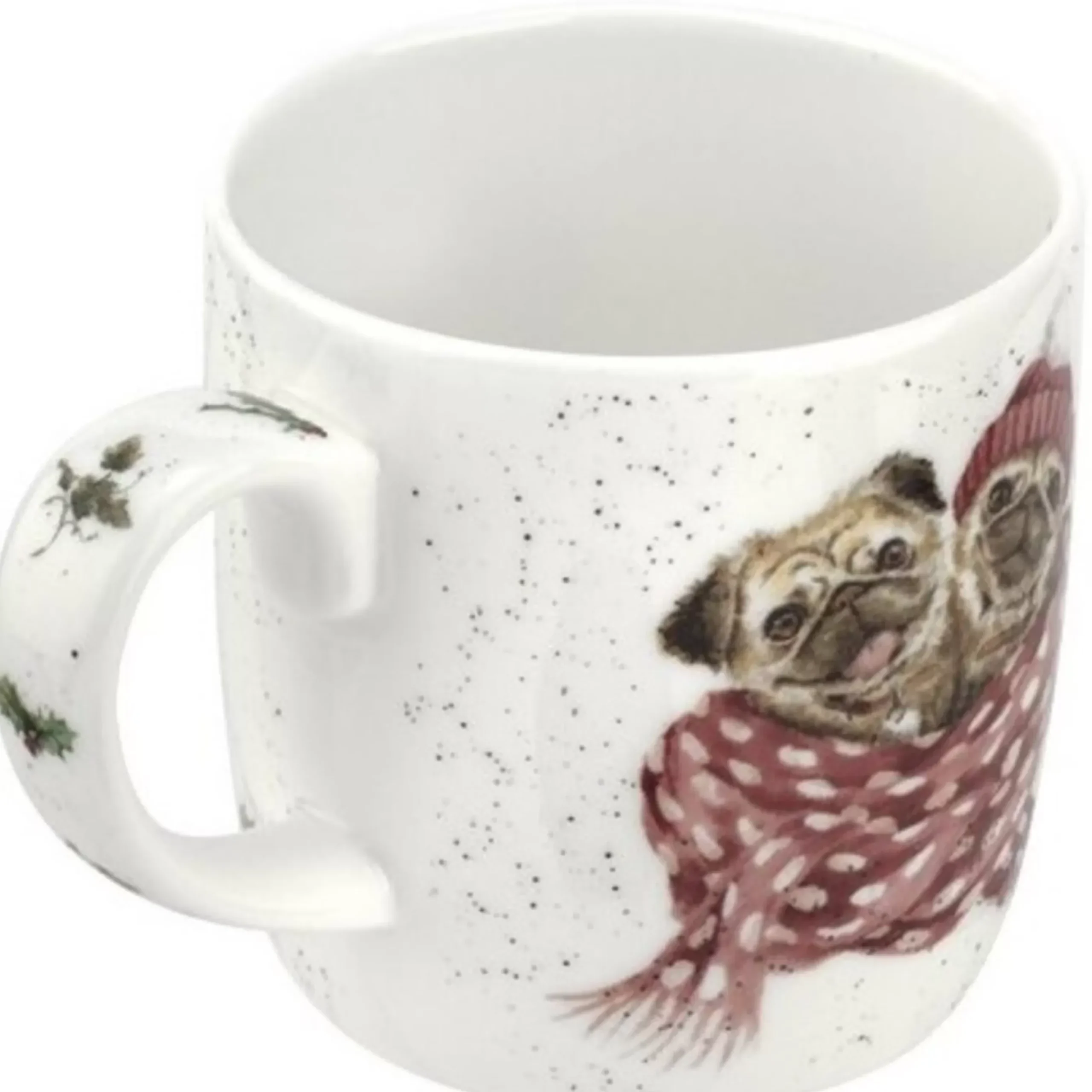 Royal Worcester Snug As A Pug Mug - 12Cm