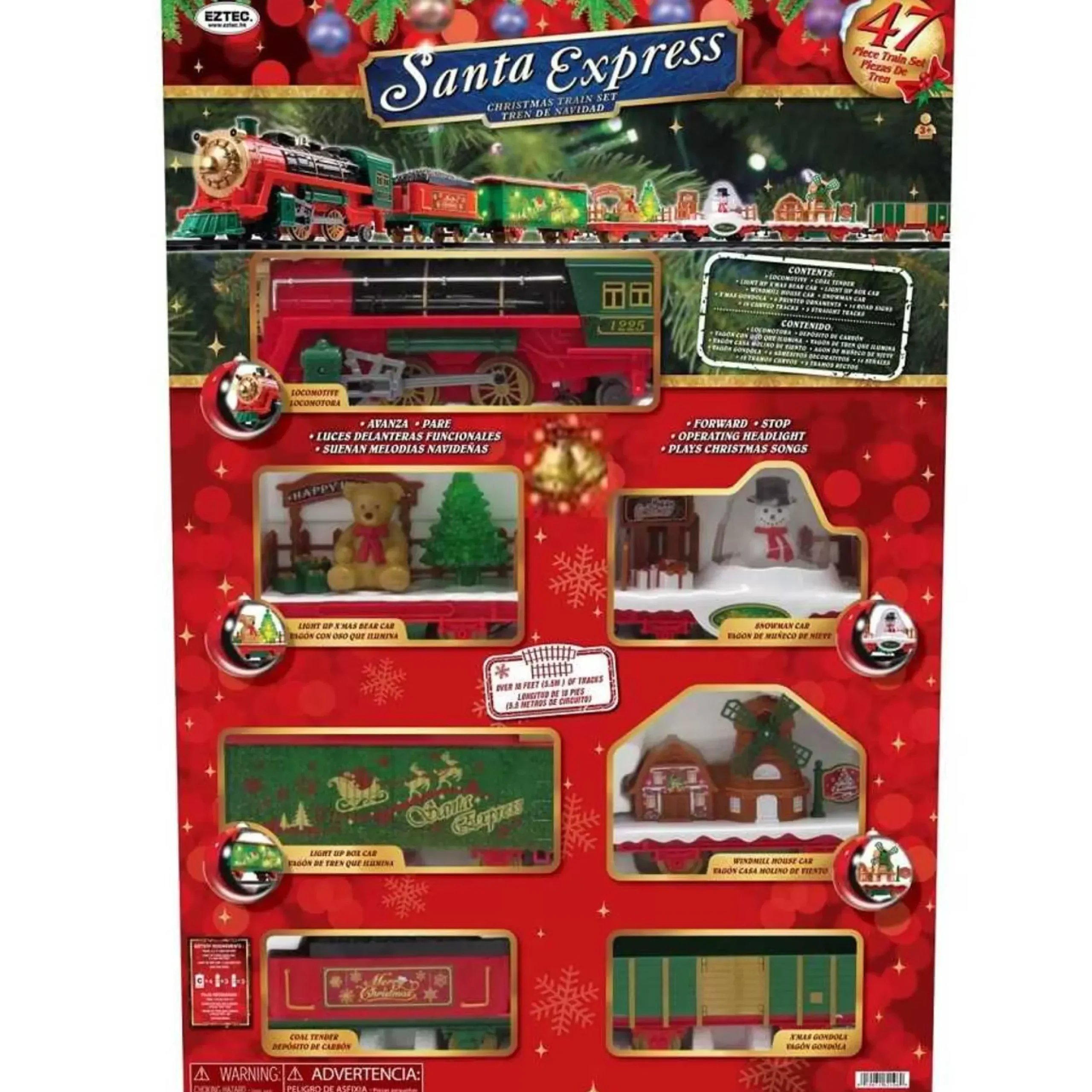 Santa Express Light Up Christmas Train Set (7 Carriage) - (Duplicate Imported From Bigcommerce)