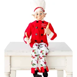 Santas Pantry Commis Chef Edmund Elf - 40Cm