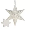 Scentsicles Silver Star Ornament With White Winter Fir Fragrance - 13Cm