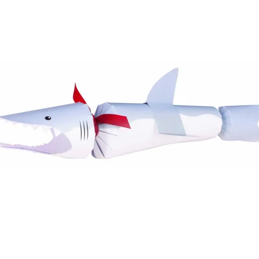 Shark Novelty Christmas Crackers (Pack Of 6) - 30Cm