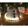 Snowman With Scarf Usb Light Up Tree Base - 60Cm