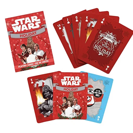 Star Wars Christmas Holiday Playing Cards - 9Cm