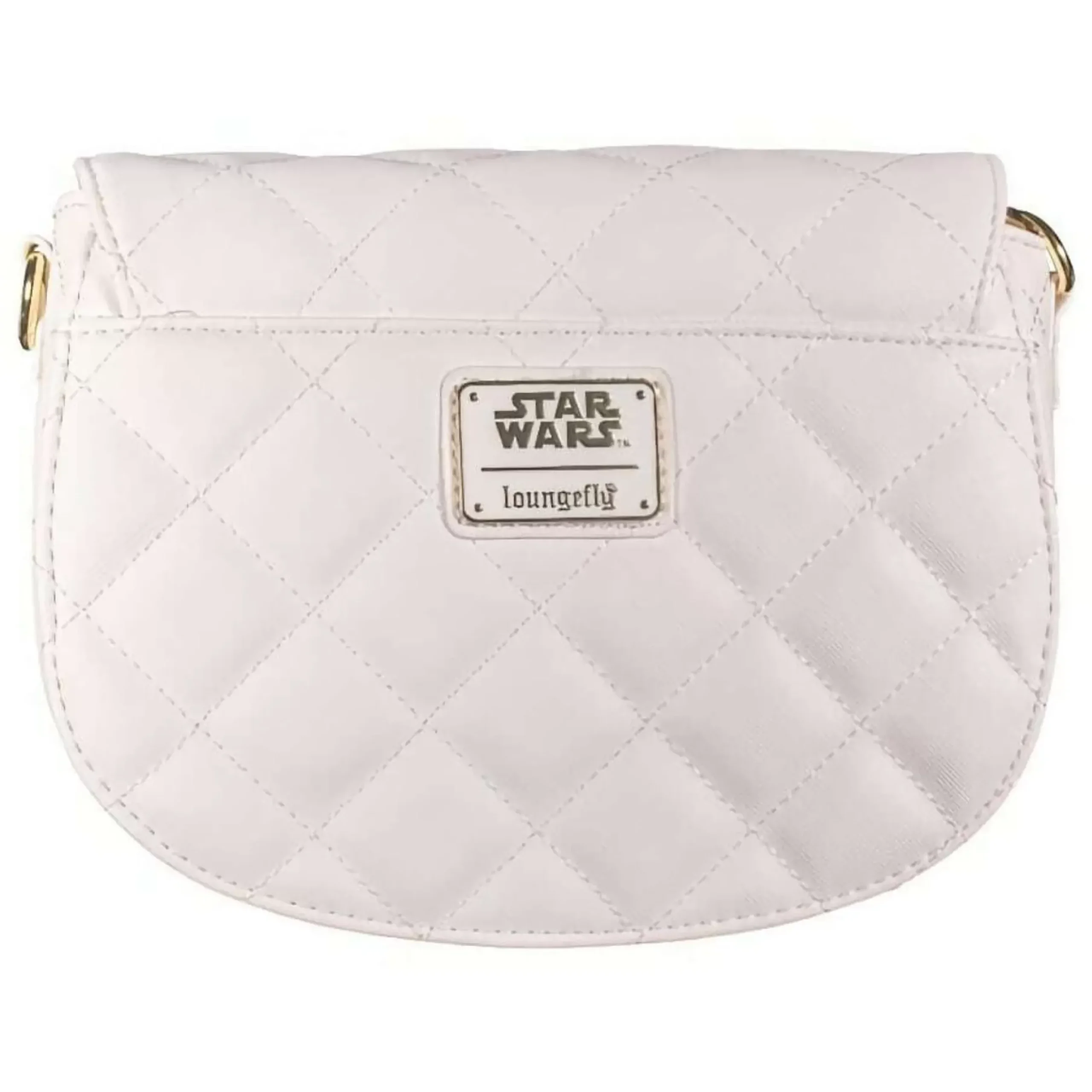 Star Wars Loungefly Rebel White And Gold Hardware Crossbody Bag - 19.5Cm