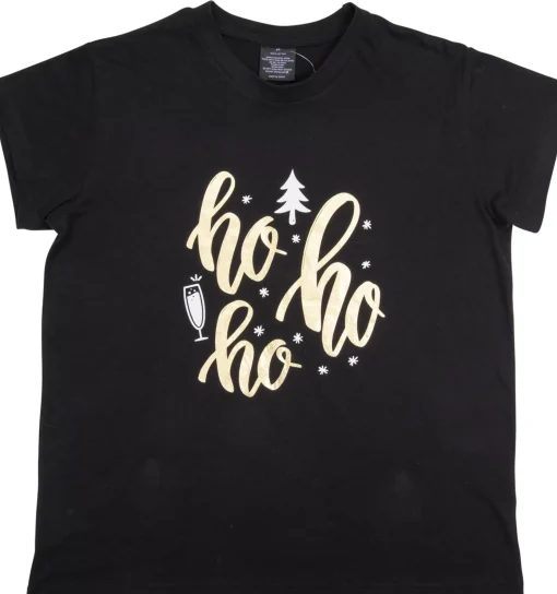 T Shirt Ladies Foiled Christmas