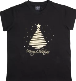 T Shirt Ladies Foiled Christmas