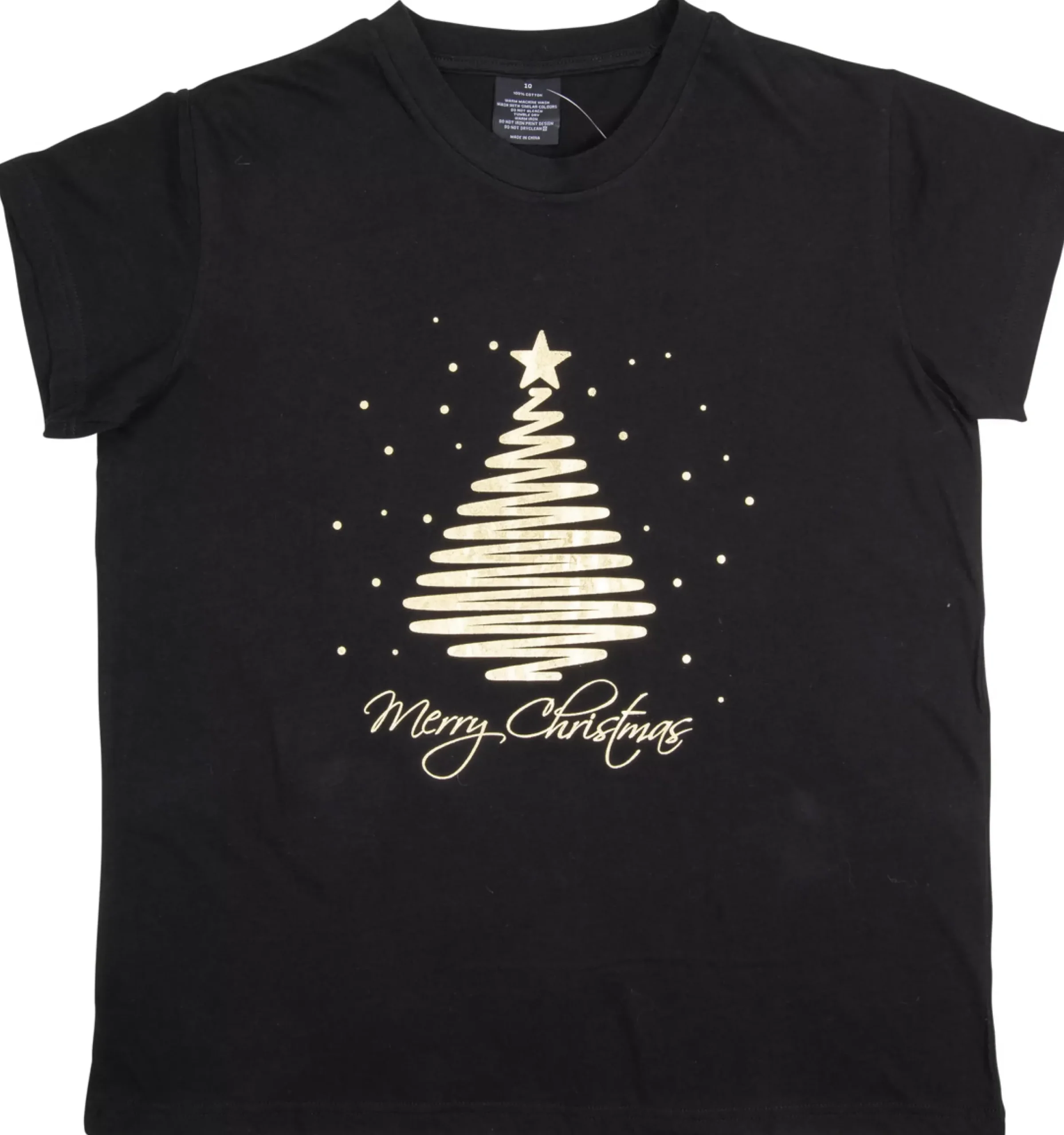 T Shirt Ladies Foiled Christmas