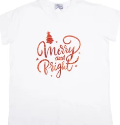 T Shirt Ladies Foiled Christmas