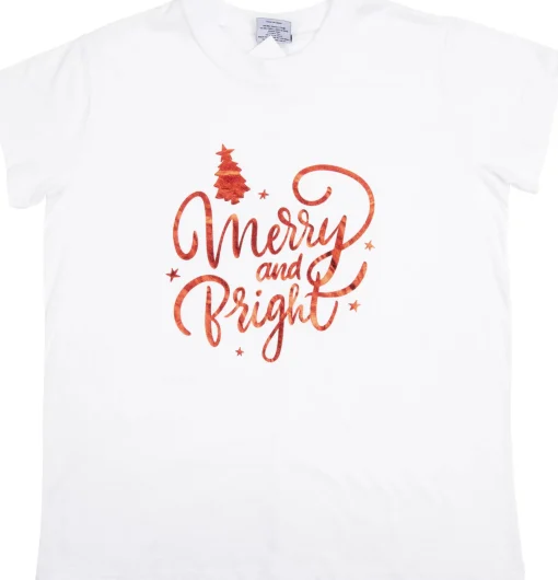 T Shirt Ladies Foiled Christmas