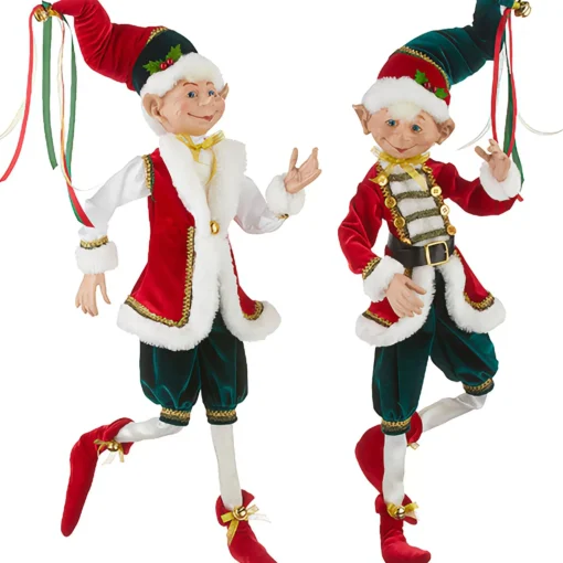 Traditional Jester Posable Elf (2 Styles) - 76Cm