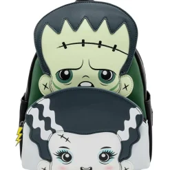 Universal Monsters Loungefly Frankie And Bride Mini Backpack - 25.5Cm
