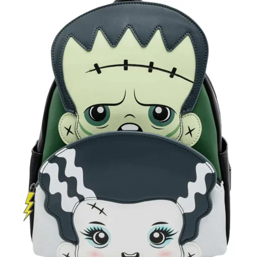 Universal Monsters Loungefly Frankie And Bride Mini Backpack - 25.5Cm