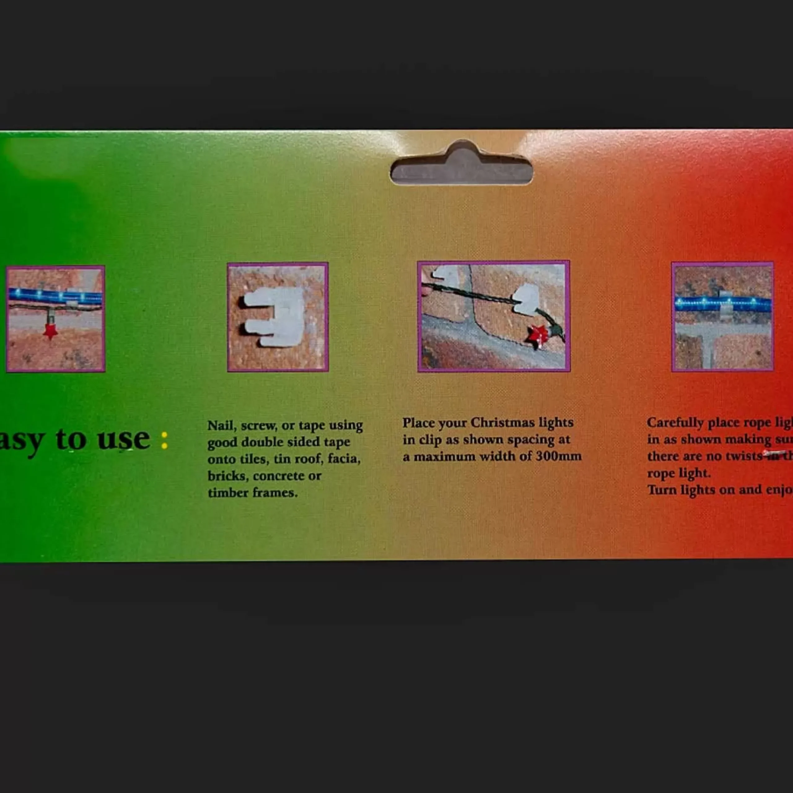 Wall Mounted Light Clip (Pack Of 100)